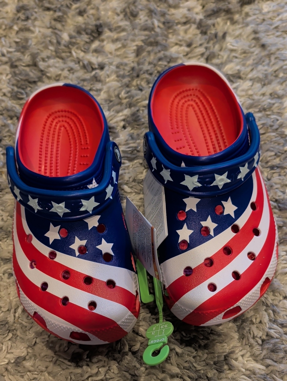 American Flag Crocs